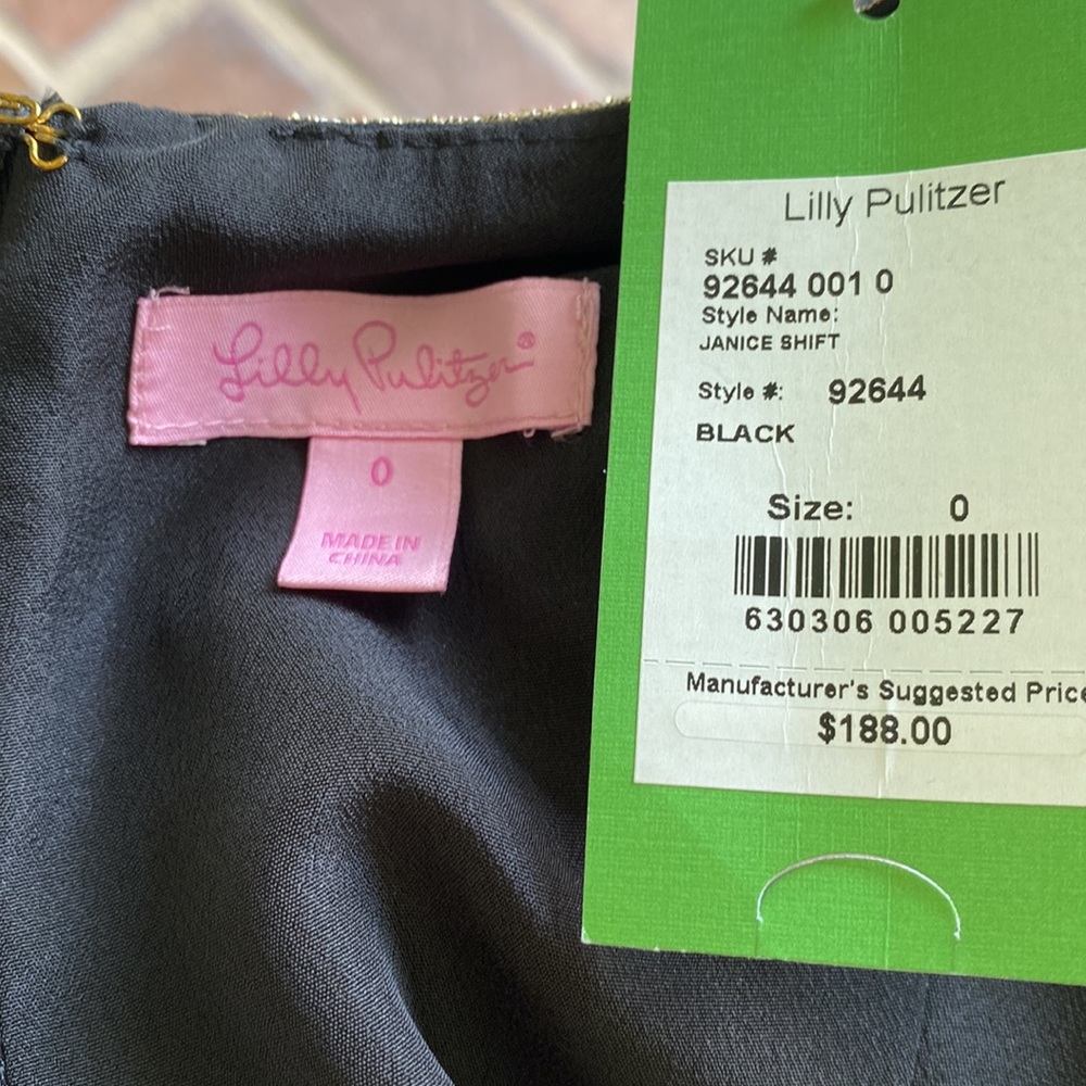 Lilly Pulitzer-Janice Shift-Black-size 0 - Picture 15 of 15